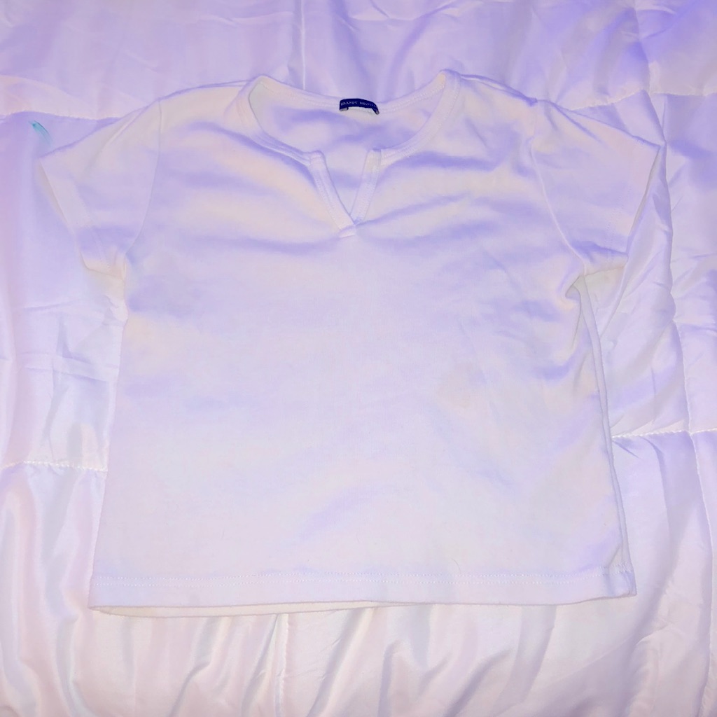 Brandy White Basic Top